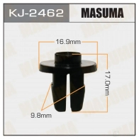 Клипса пластиковая MASUMA KJ-2462 YH1C3V O 1422886147