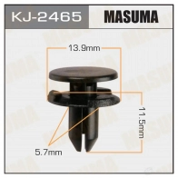 Клипса пластиковая MASUMA K 9VFO7 1422886144 KJ-2465