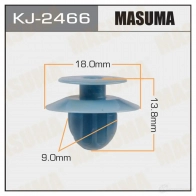 Клипса пластиковая MASUMA OF KXUU KJ-2466 1422886143