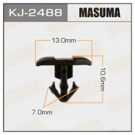 Клипса пластиковая MASUMA KJ-2488 4GX4E 9 1422885668