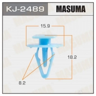 Клипса пластиковая MASUMA 1422885667 TZI PXB1 KJ-2489
