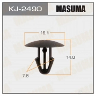 Клипса пластиковая MASUMA E QI15 1422886018 KJ-2490