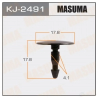 Клипса пластиковая MASUMA KJ-2491 1422886017 DW IIAA