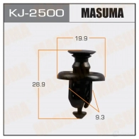 Клипса пластиковая MASUMA WE7 GE 1422886008 KJ-2500