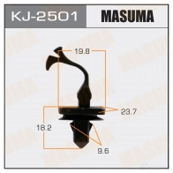 Клипса пластиковая MASUMA 1422886007 KJ-2501 W FCA76B