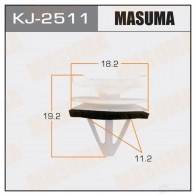 Клипса пластиковая MASUMA KJ-2511 1422886038 3TB7 CN