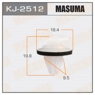 Клипса пластиковая MASUMA NN2IB C KJ-2512 1422886037