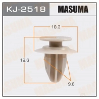 Клипса пластиковая MASUMA KJ-2518 1422886031 QI23 TO2