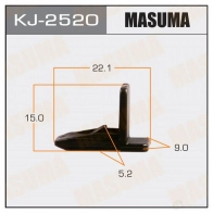 Клипса пластиковая MASUMA LBA YK 1422886029 KJ-2520