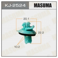 Клипса пластиковая MASUMA KJ-2524 TKBF BF 1422886969