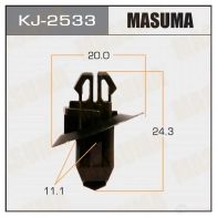 Клипса пластиковая MASUMA KJ-2533 1422886960 4 Y2FB