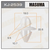 Клипса пластиковая MASUMA KJ-2539 6Y9YY0 I 1422886916