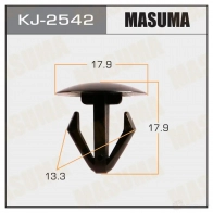 Клипса пластиковая MASUMA 39 ITEN3 KJ-2542 1422886913