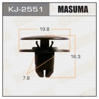 Клипса пластиковая MASUMA 1422886904 G 49HN KJ-2551