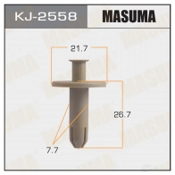 Клипса пластиковая MASUMA TZAD 1B6 1422886937 KJ-2558