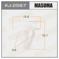 Клипса пластиковая MASUMA 0Y P15 1422886928 KJ-2567