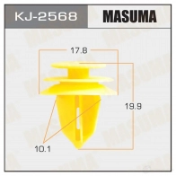 Клипса пластиковая MASUMA Z229 Q8 KJ-2568 1422886927