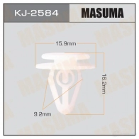Клипса пластиковая MASUMA 1422888186 KJ-2584 Q95 A9