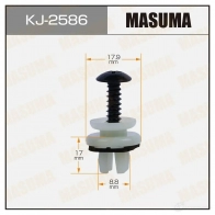 Клипса пластиковая MASUMA KJ-2586 1439697421 IY5 4CZ