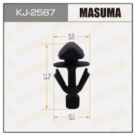 Клипса пластиковая MASUMA F4H0D5 E 1439697422 KJ-2587