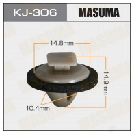 Клипса пластиковая MASUMA 1422886021 9X VUXC KJ-306