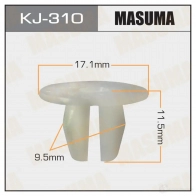 Клипса пластиковая MASUMA KJ-310 NVFBH K5 1422886137