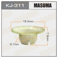 Клипса пластиковая MASUMA KJ-311 HU 49L 1422886136