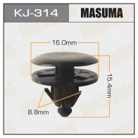 Клипса пластиковая MASUMA GG4 X8 KJ-314 1422886134