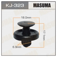 Клипса пластиковая MASUMA KJ-323 P420 MB 1422886126