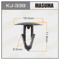 Клипса пластиковая MASUMA LDNQ UH4 KJ-339 1422886055