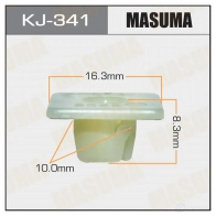 Клипса пластиковая MASUMA 1422886054 KJ-341 O9KI K