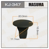 Клипса пластиковая MASUMA KJ-347 1422886049 91C K7