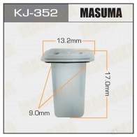 Клипса пластиковая MASUMA 1422886045 88 TUY KJ-352
