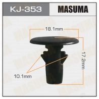 Клипса пластиковая MASUMA KJ-353 VRE4Z 9B 1422886044