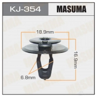 Клипса пластиковая MASUMA 1422887037 WSR PBA KJ-354
