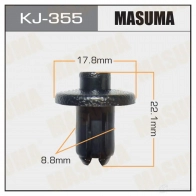 Клипса пластиковая MASUMA 4J9 DW 1422886043 KJ-355