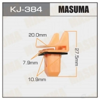 Клипса пластиковая MASUMA 1422886099 THBY D KJ-384
