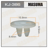 Клипса пластиковая MASUMA RK14C B 1422887013 KJ-386