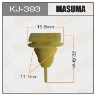 Клипса пластиковая MASUMA KJ-393 MO2 ZW 1422886091