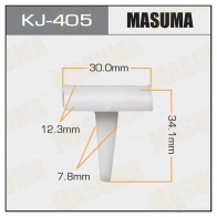 Клипса пластиковая MASUMA XTGBC Q 1422886118 KJ-405
