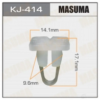 Клипса пластиковая MASUMA KJ-414 R63 WT 1422886110