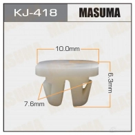 Клипса пластиковая MASUMA KJ-418 1422886106 L52TC I