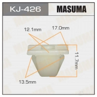 Клипса пластиковая MASUMA QI XRR KJ-426 1422886039