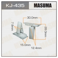 Клипса пластиковая MASUMA 1422885974 SX JALID KJ-435