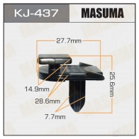 Клипса пластиковая MASUMA 1422885972 E9U J7FC KJ-437