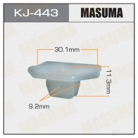 Клипса пластиковая MASUMA 1422885966 KJ-443 Y1EQ HH