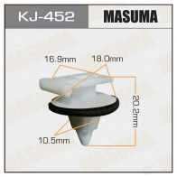 Клипса пластиковая MASUMA ESOYJR B 1422887010 KJ-452