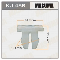 Клипса пластиковая MASUMA KJ-456 1422885957 DME 4A