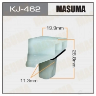 Клипса пластиковая MASUMA OVM2 YOP 1422885951 KJ-462