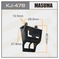 Клипса пластиковая MASUMA KJ-478 1422885800 ANDS NP2